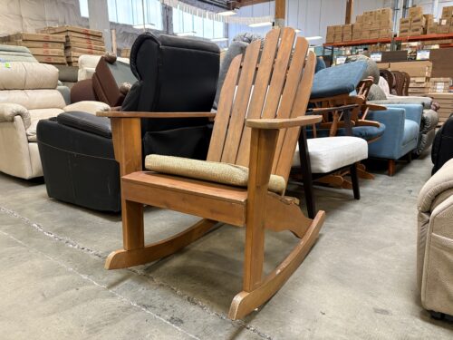 Mahogany Adirondack Rocking Patio Chair