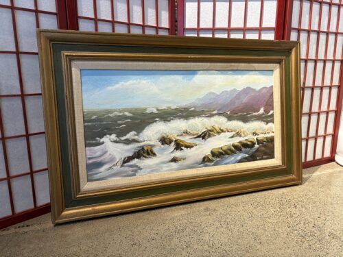 Oil Painting of Crashing Waves by Alta Spence