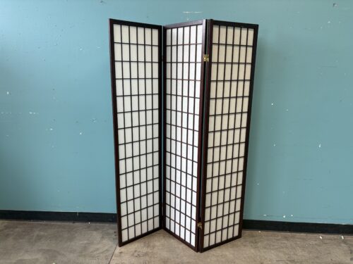 Espresso Finished Wooden Folding Screen