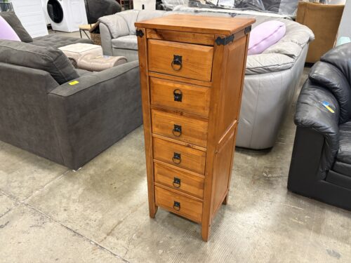 Mission Style Wooden 7 Drawer Lingerie Dresser