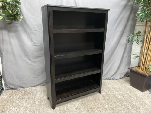 ASHLEY Dark Wooden 4-Tier Bookshelf