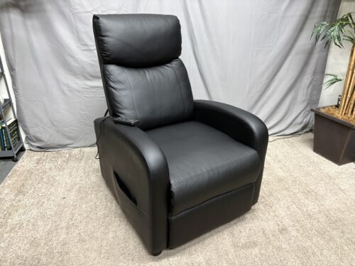 Black Massage Pushback Recliner