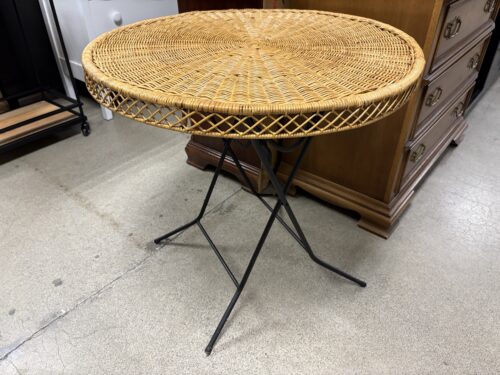 Rattan Outdoor Round Folding Table