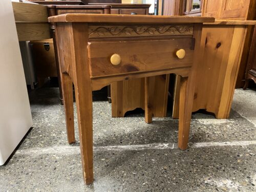 KINCAID Shaker Ridge Natural Finish Single Drawer End Table