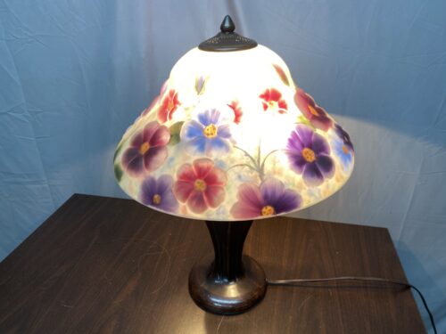DALE TIFFANY Puffed Pansy Reversed Painted Table Lamp