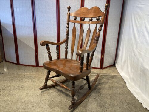 Vintage Solid Wood Rocking Chair