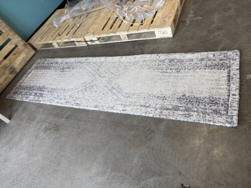NEW! WEST ELM 2.5x9 Distressed Ensi Wool and Viscose Rug