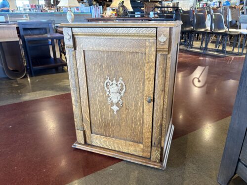 Antique Carved Tiger Oak Washstand