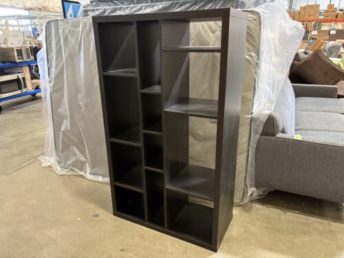 Black Asymmetrical 12 Shelf Cube Organizer