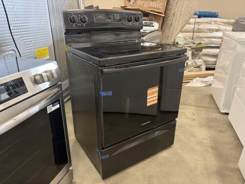 AMANA 30" Electric Range with Extra Large Oven Window  Model #AER6303MFB6