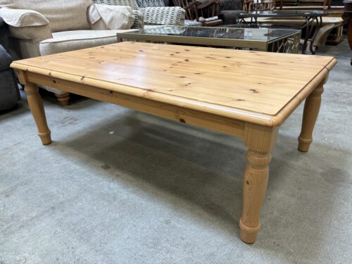 Natural Finish Wooden Coffee Table