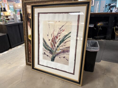 "Jungle FlowerIII" Origional Signed Ornatley Framed Watercolor Painting by Steve Strickland