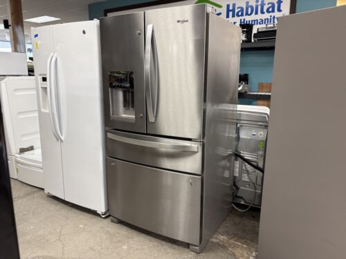 WHIRLPOOL 36" Wide French 4-Door Refrigerator AS IS Model #WRMF3636RZ00
