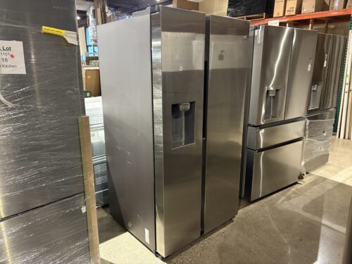 NEW! SAMSUNG 27.4 cu. ft. Large Capacity Side-By-Side Refrigerator Model #RS27T5200SR