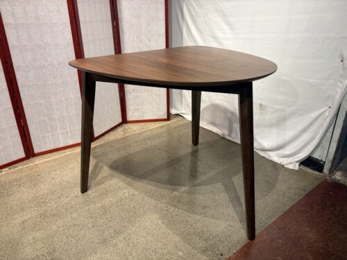 MCM Solid Walnut Triangular Dining Table