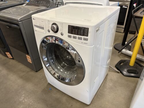 LG White Front Load Washer with TrueBalance Anti-Vibration System Model #711TWGG2B271