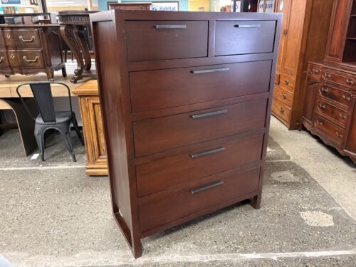 CASANA Concorde Dark Wood 6-Drawer Tall Dresser