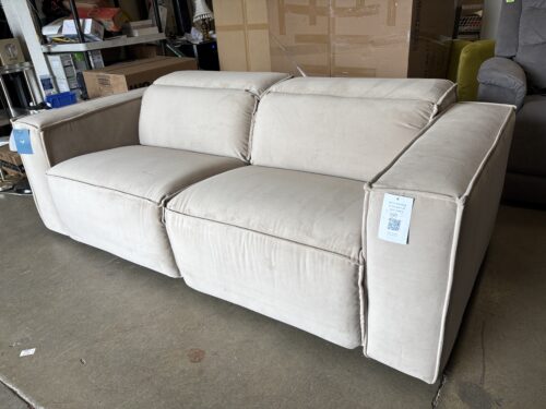 NEW! JOYBIRD Camden Modular Power Reclining 2 Piece Sofa with Adjustable Headrest and Hidden Controls in Royale Sand