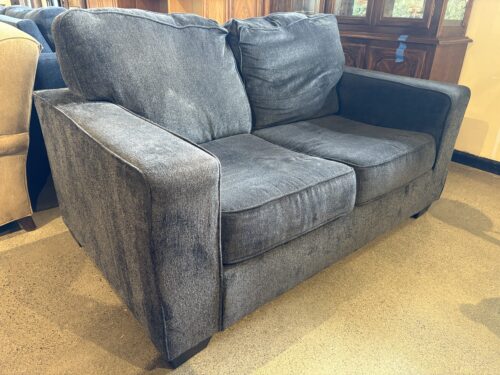 ASHLEY FURNITURE Altari Dark Gray Modern Loveseat