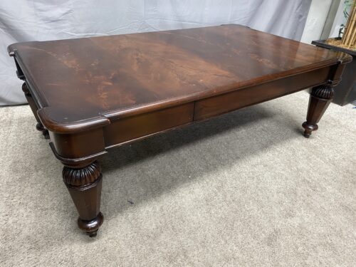 MILLING ROAT Flame Mahogany Large Wooden Single Drawer Coffee Table
