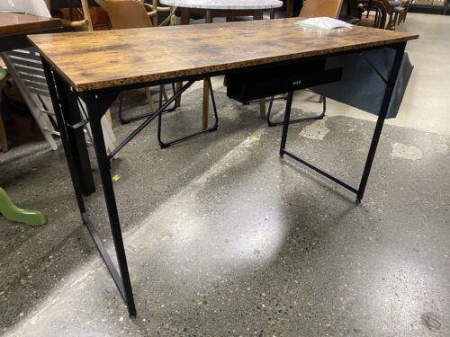 Industrial Brown Desk w/ Side Storage