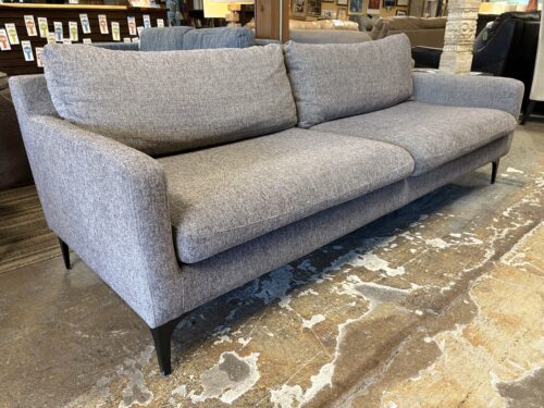Modern Light Grey Fabric 2 Cushion Sofa