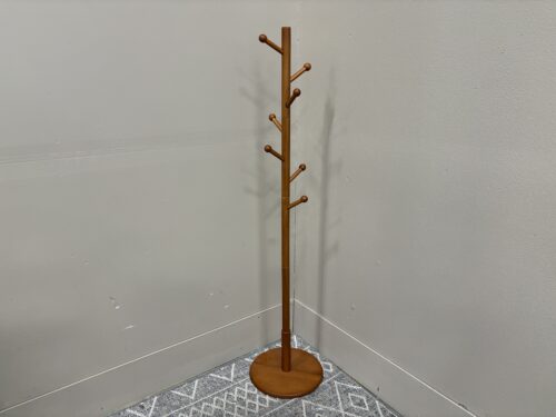 VASAGLE Walnut Finished Coat Rack