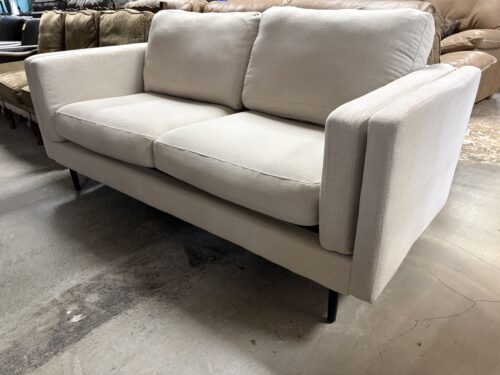 Cream Fabric MCM Style Sofa