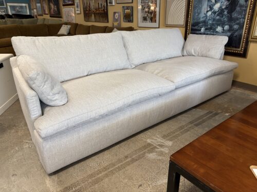 RESTORATION HARDWARE Cloud Dove Fabric Fabric Track Arm 2 Cushion Sofa