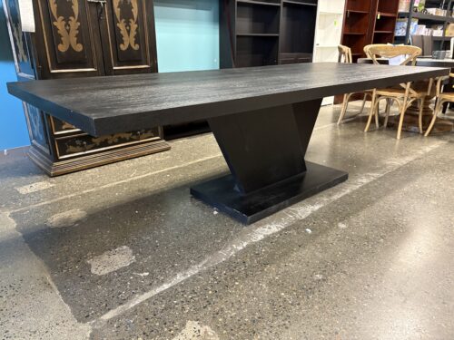 RESTORATION HARDWARE Corvo Black Oak Rectangular Dining Table