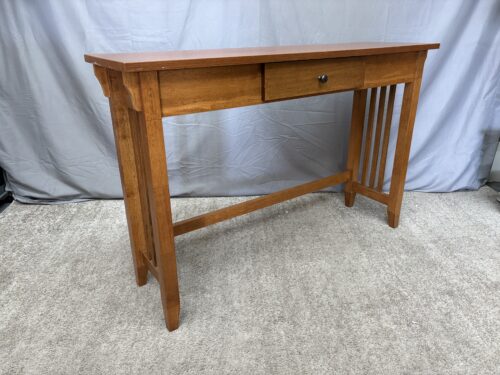 Light Wood Mission Style Single Drawer Sofa Table