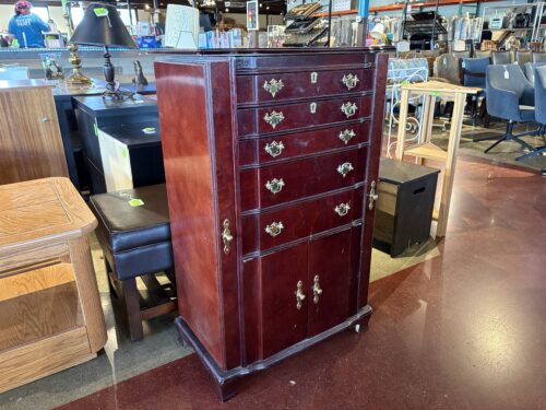 POWELL Vintage Cherry Wood Jewelry Armoire