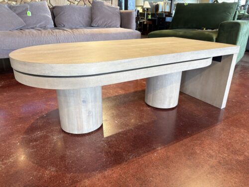 HAMMARY Indiya Beige Swivel Coffee Table