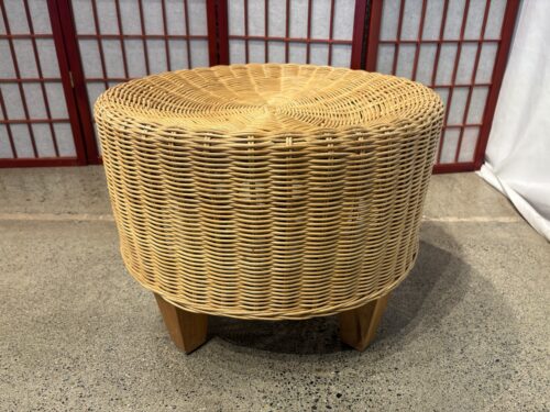 Woven Wicker/Rattan Ottoman