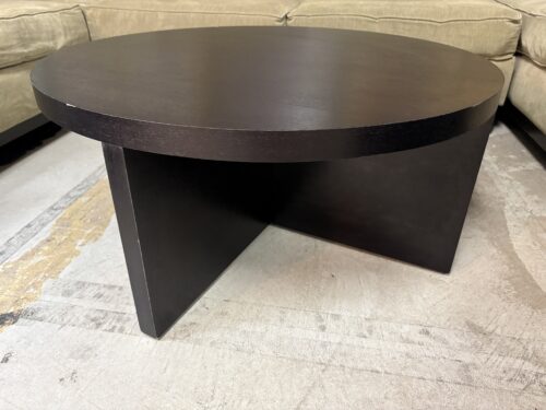 Modern Black Round Coffee Table