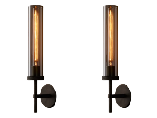 RESTORATION HARDWARE Lambeth Knurled Bronze Sconce