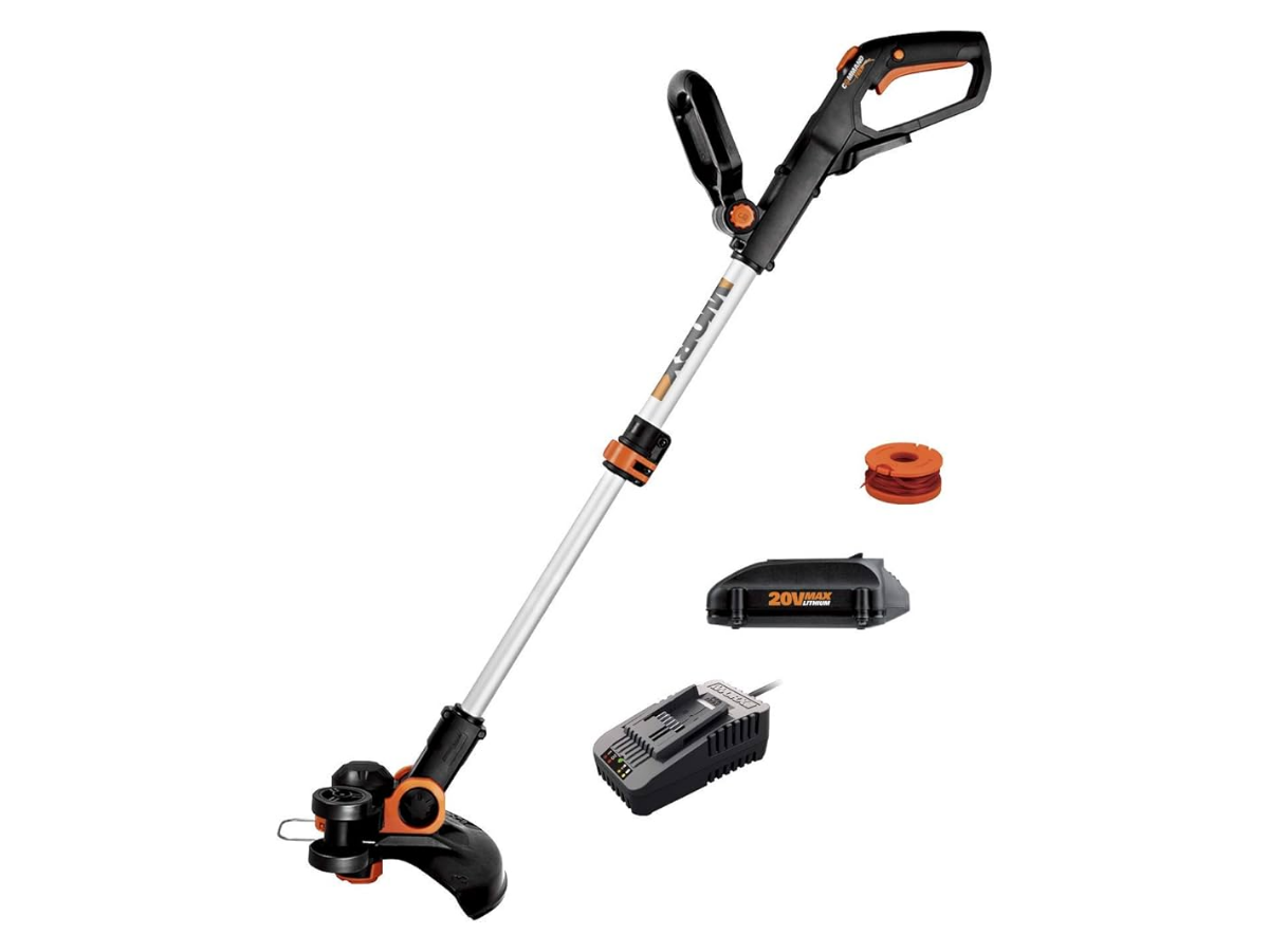 NEW! WORX 20V PowerShare Cordless 12″ Grass Trimmer/Edger Kit