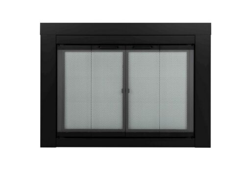 NEW! Ascot Glass Fireplace Doors Size Small