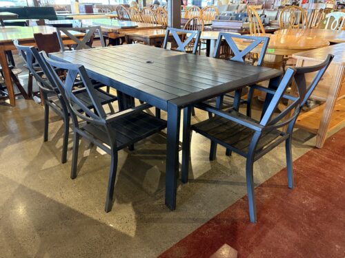 THRESHOLD 6-Person Rectangular Outdoor Patio Set (Set of 6)