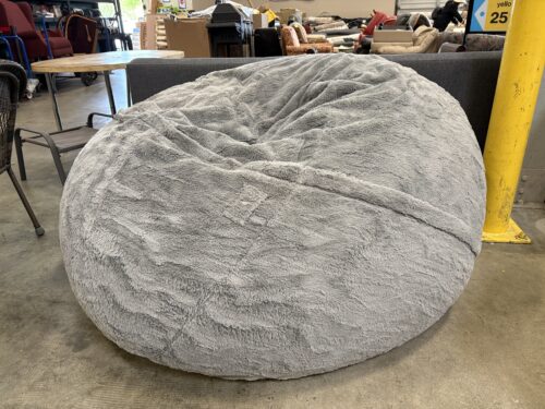 LOVESAC Supersac Durafoam Bag Chair in Light Grey