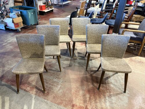 ARROW INDUSTRIES Vintage Mid-Century Modern Vinyl Dining Chairs (Set of 6)