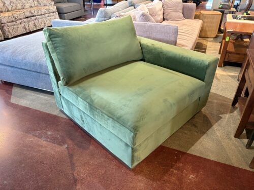 JOYBIRD Green Velvet Holt One Arm Chair