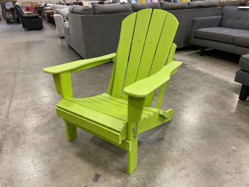 Electric Lime Outdoor Folding Adirondack Chair