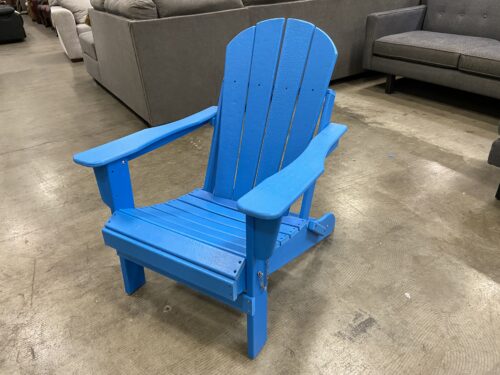 Pacific Blue Outdoor Folding Adirondack Chair