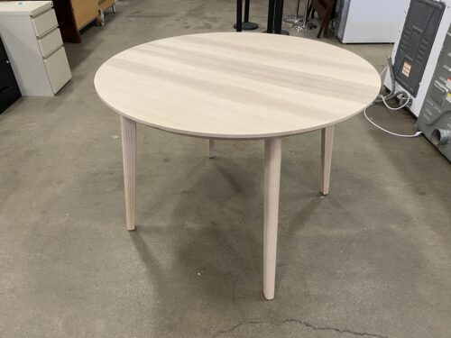 IKEA Lisabo Round Ash Veneer Dining Table