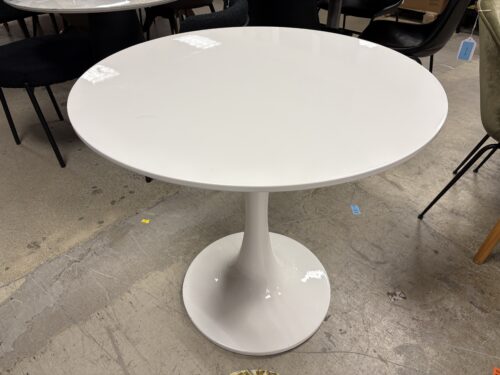 Modern White Round Bistro Table