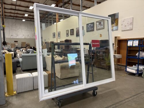 NEW! MILGARD 81"x95" White Vinyl Sliding Glass Door