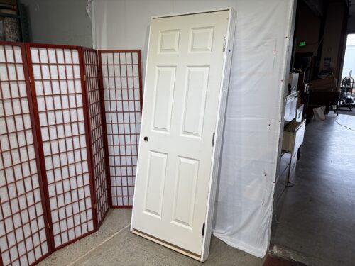 White 6-Panel Interior Pre Hung Right Hand Swing Door