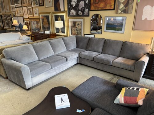 Stone Grey Fabric Corner Sectional