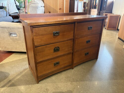 Mission Style Solid Wood 6-Drawer Dresser